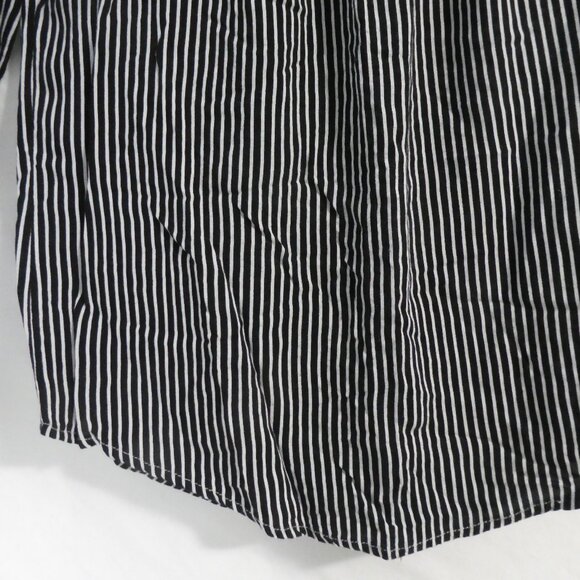 STREETWEAR SOCIETY | medium | Black and White Off The Shoulder Shirt - Picture 7 of 16